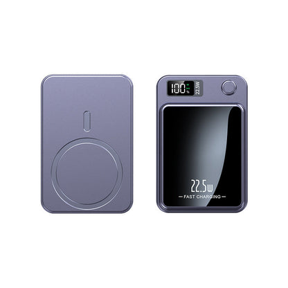 Magnetische draadloze snellader powerbank met led-display