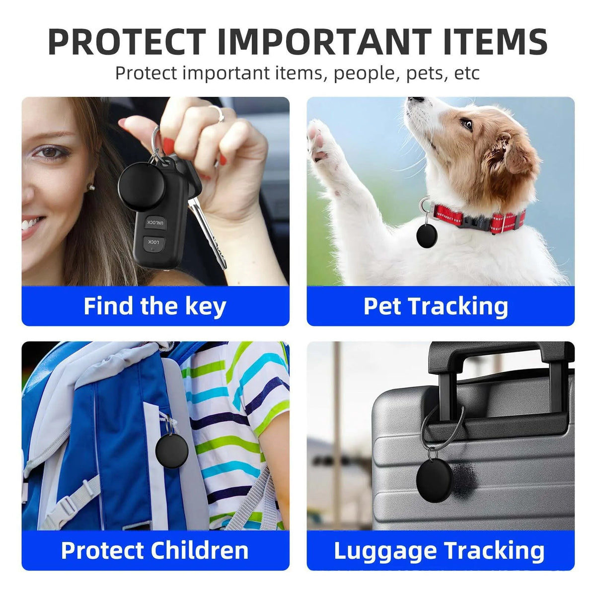 Reflecterende smart tracker halsband voor Android