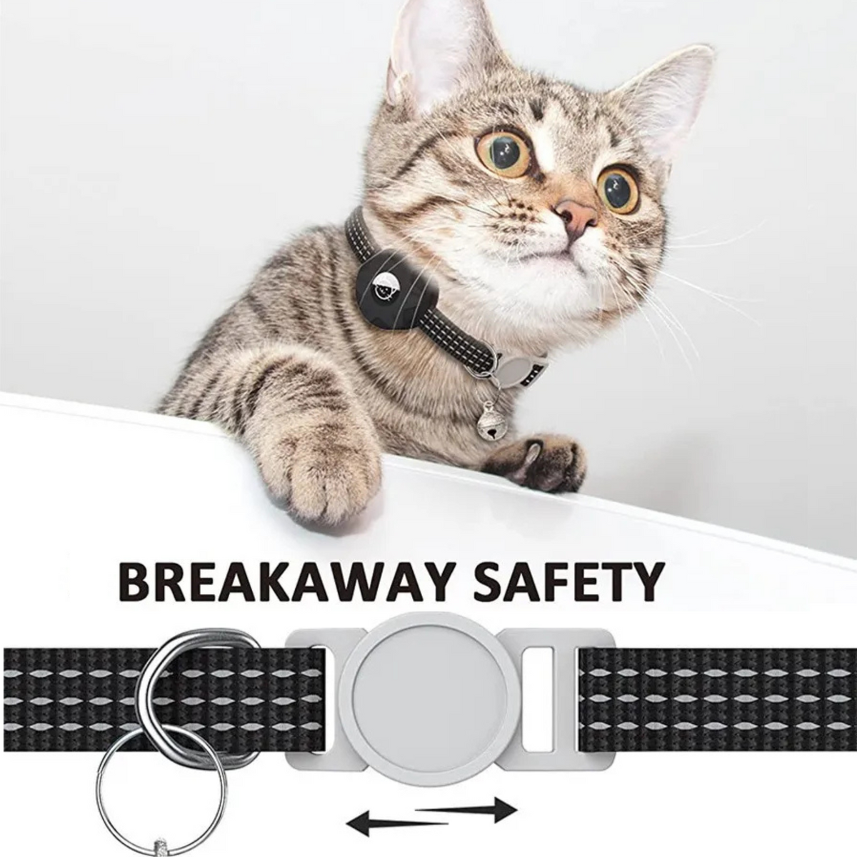Reflecterende smart tracker halsband voor Android