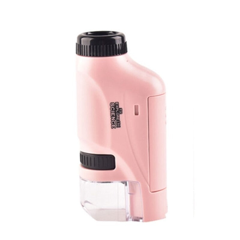 Draagbare kindermicroscoop met ledverlichting
