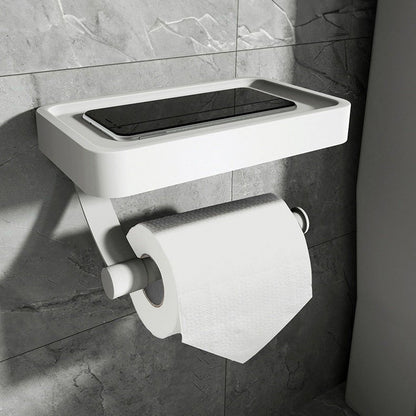 Toiletrolhouder met planchet voor wandmontage