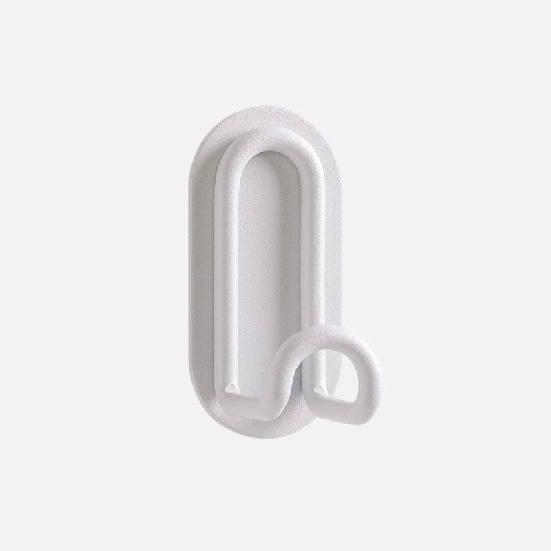 Zintra wandhaak van smeedijzer met 3M-plakstrip
