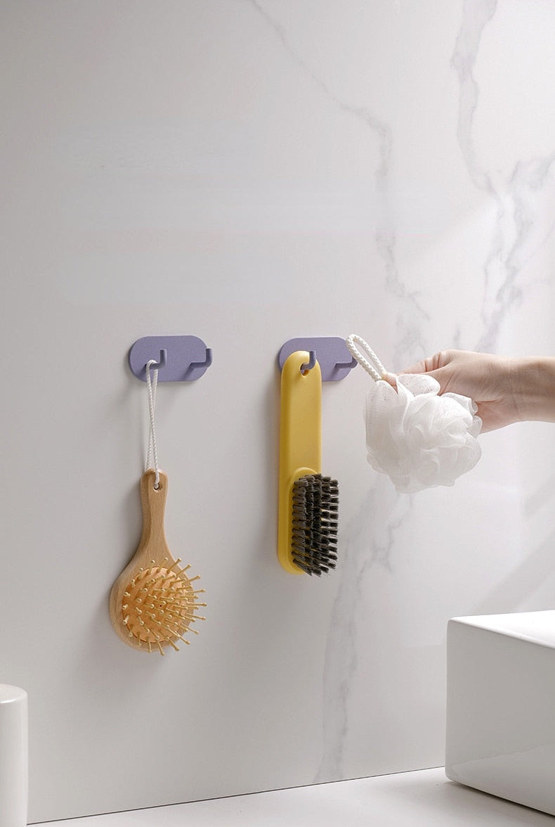Zintra wandhaak van smeedijzer met 3M-plakstrip