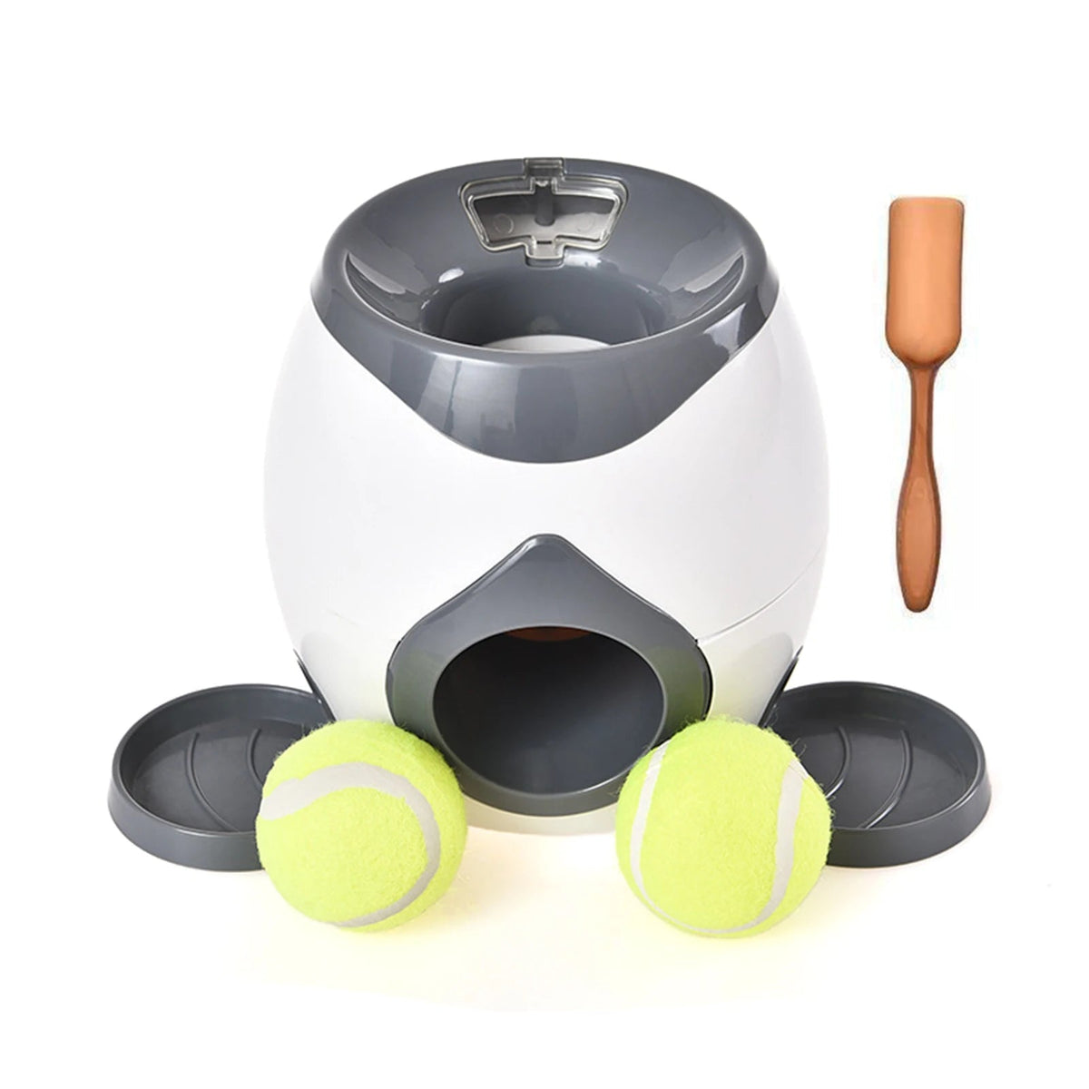 Automatische ballenwerper met beloningssysteem voor honden