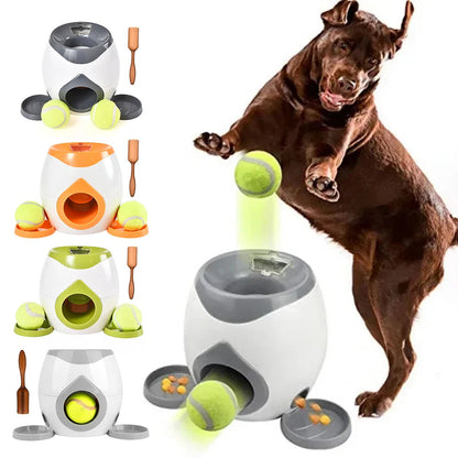 Automatische ballenwerper met beloningssysteem voor honden