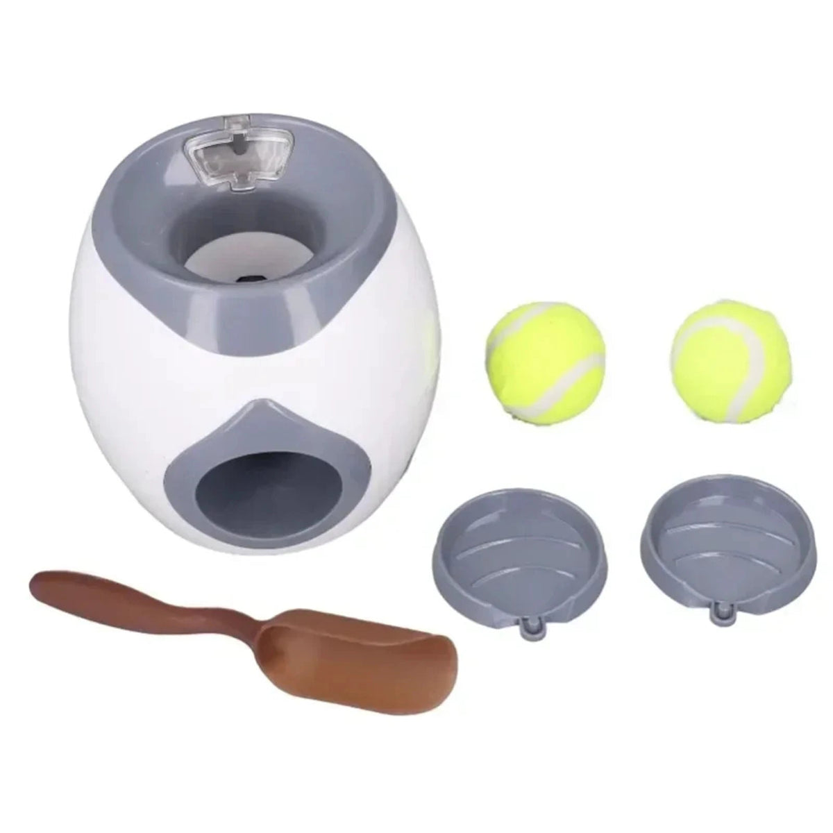 Automatische ballenwerper met beloningssysteem voor honden