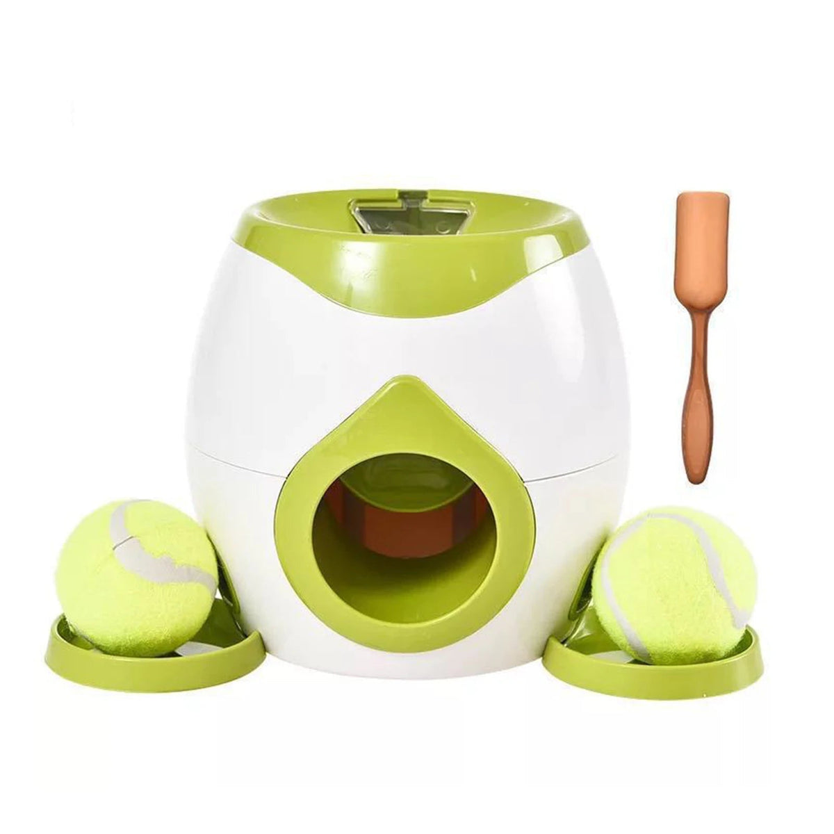 Automatische ballenwerper met beloningssysteem voor honden