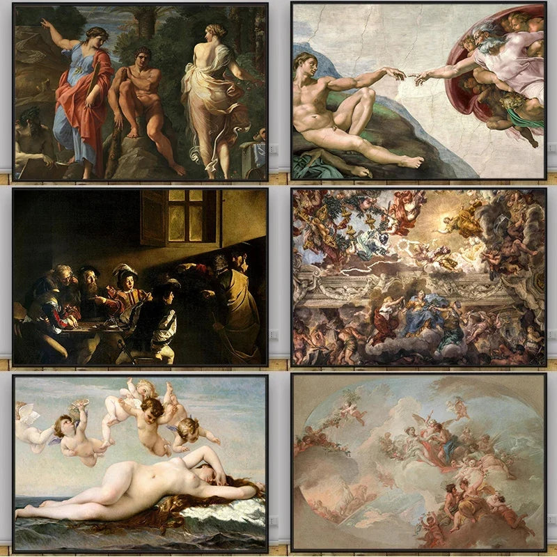 Klassieke Renaissance canvas poster voor wanddecoratie