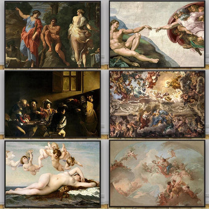 Klassieke Renaissance canvas poster voor wanddecoratie