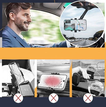 Roterende & Uitrekbare Auto Telefoonhouder - Universeel