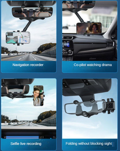 Roterende & Uitrekbare Auto Telefoonhouder - Universeel