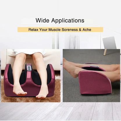 Elektrisch voetmassageapparaat met warmtefunctie en timer