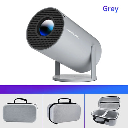 Draagbare mini projector met WiFi 6 en bluetooth
