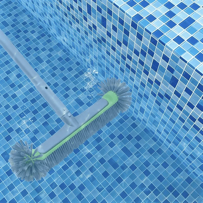 Aluminium zwembadborstel voor wanden en bodem