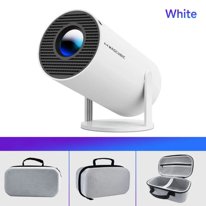 Draagbare mini projector met WiFi 6 en bluetooth