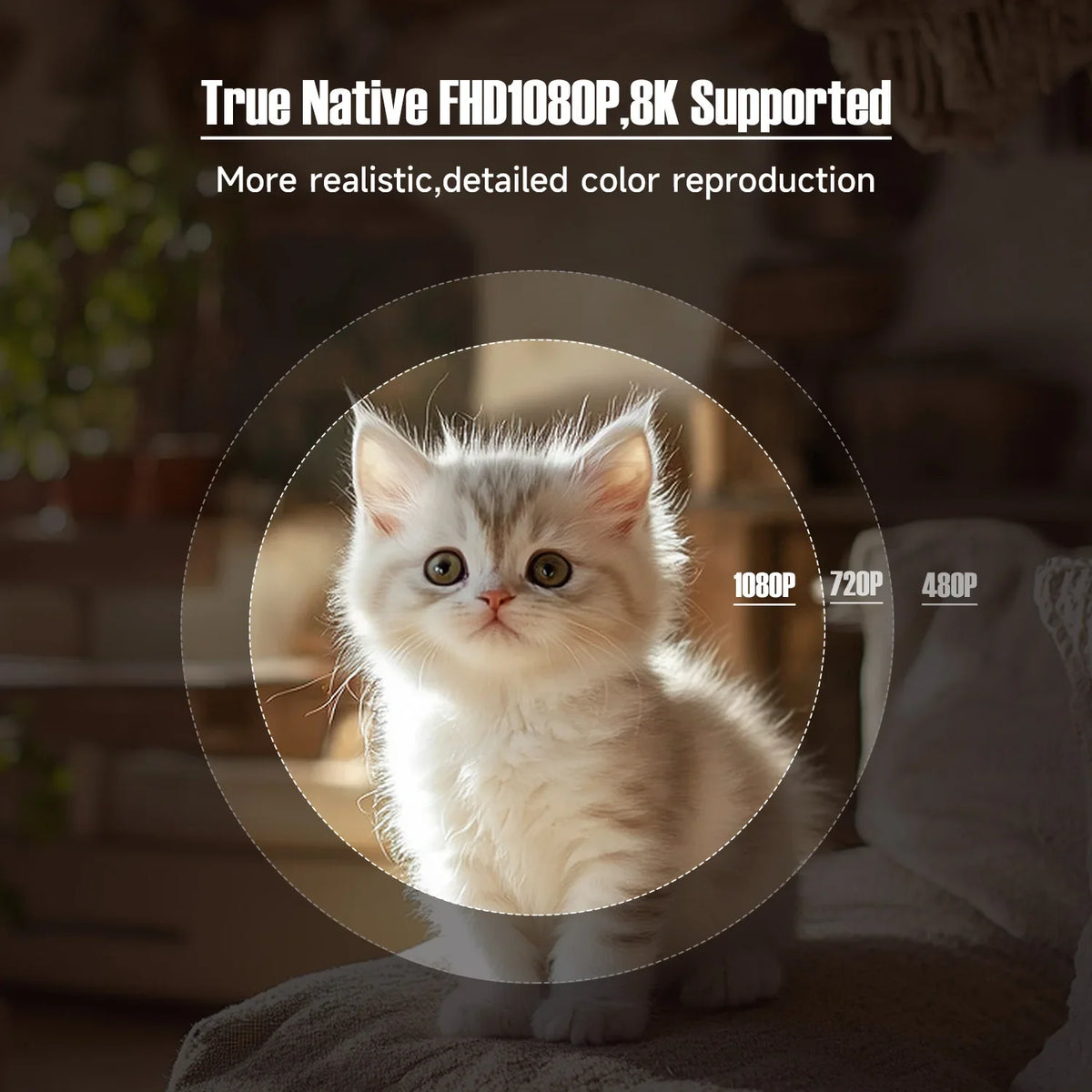 Mini projector met autofocus en wifi 6