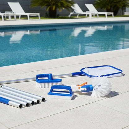 Complete zwembad reinigingsset met aluminium steel