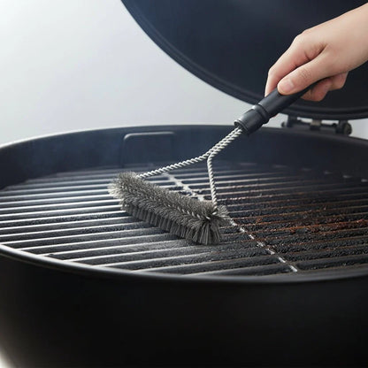 Rvs barbecueborstel met stevige handgreep