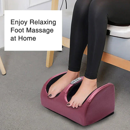 Elektrisch voetmassageapparaat met warmtefunctie en timer
