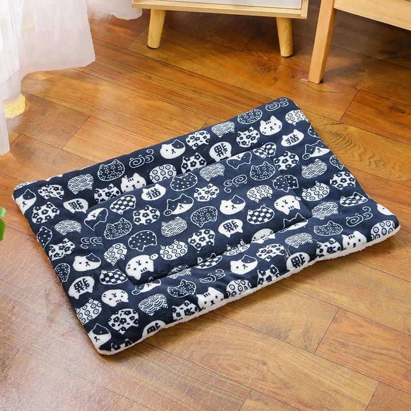 Flanellen slaapmat voor honden en katten