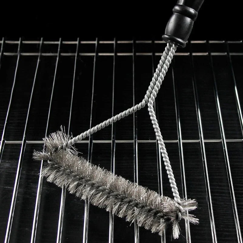 Rvs barbecueborstel met stevige handgreep