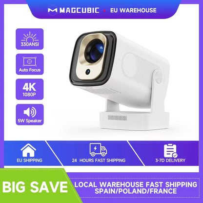 Draagbare mini projector met autofocus en wifi HY310