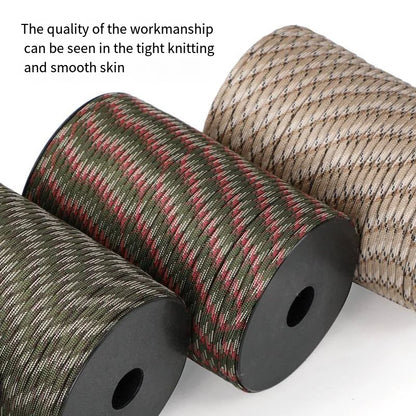 550 Paracord touw van 100 m met 9 kernen
