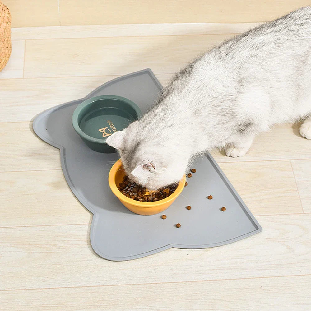 Waterdichte antislip voermat van 44x25 cm voor honden en katten