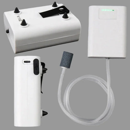 Draagbare USB luchtpomp voor aquarium en vistas