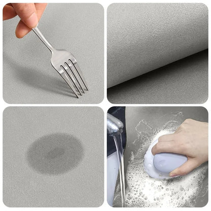 Antislip keukenmat met absorberende toplaag