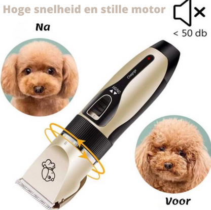 Draadloze hondentrimmer met stille motor