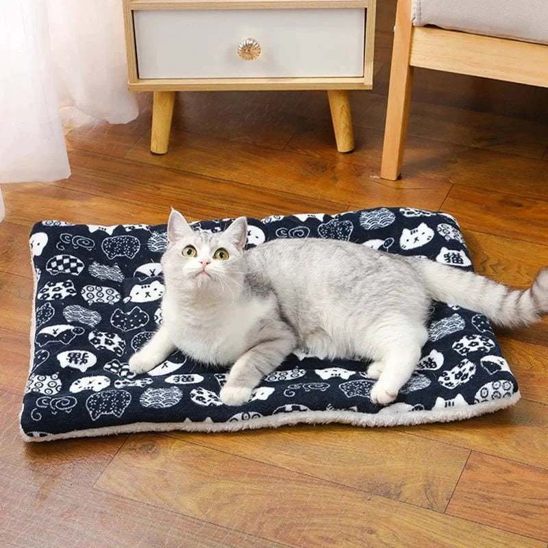 Flanellen slaapmat voor honden en katten