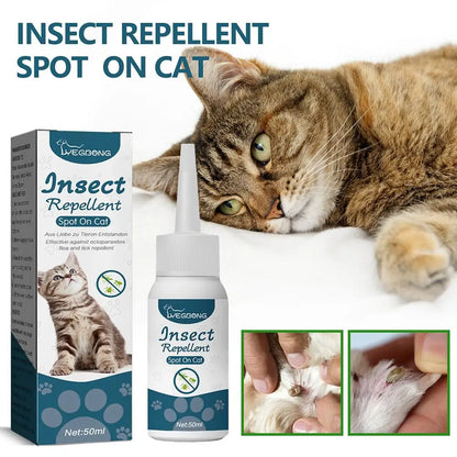 Plantaardige verzorgingsolie voor katten van 50 ml met handige druppelaar