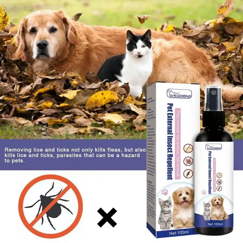 Huisdier vachtspray van 100 ml met plantenextracten
