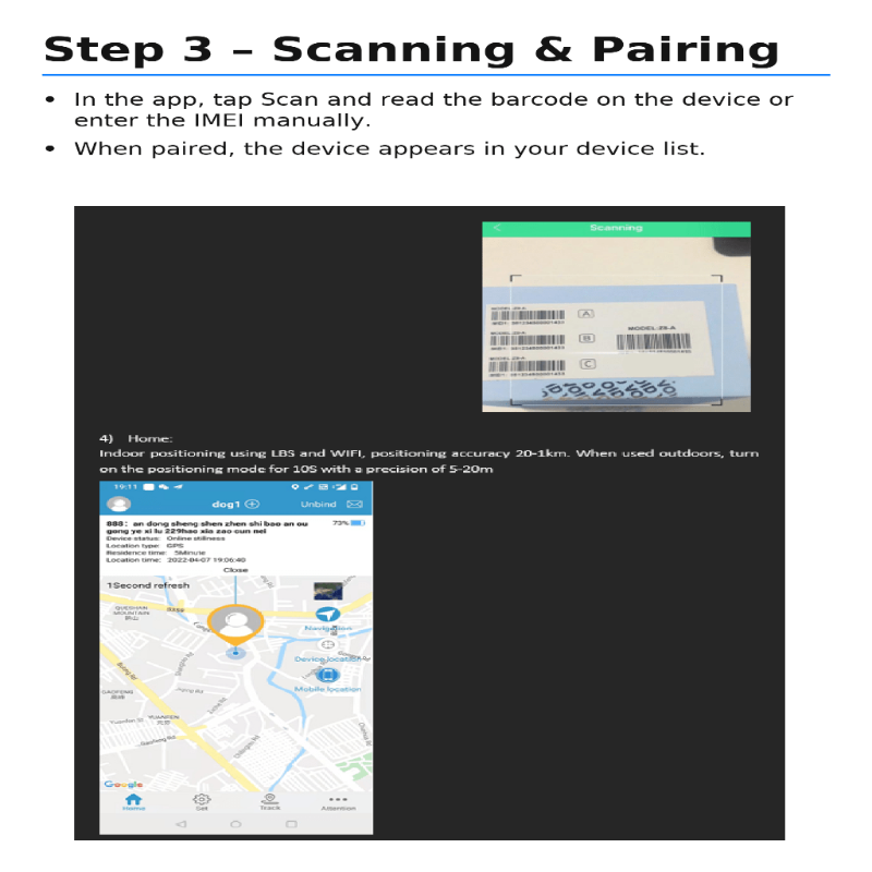 Compacte GPS tracker voor honden en katten met realtime locatie
