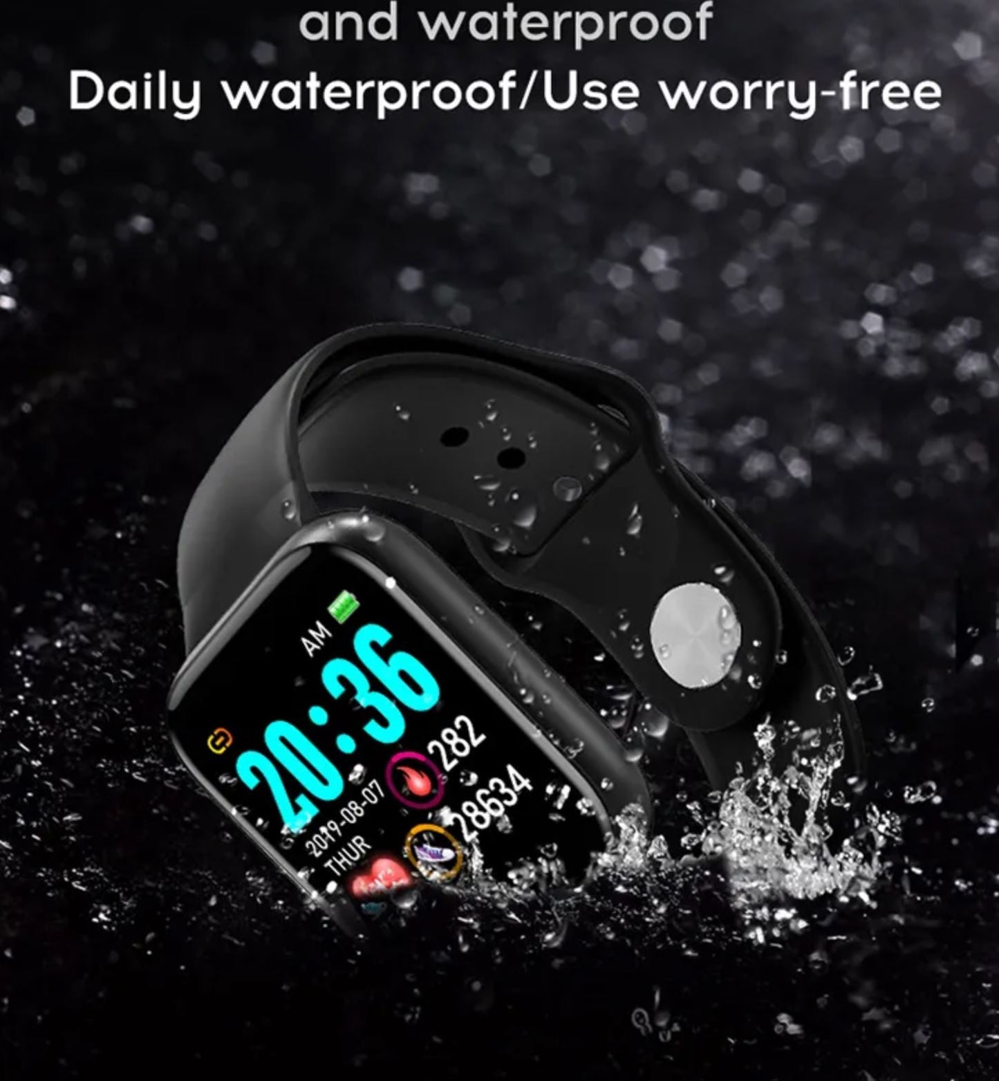 Smartwatch met Bluetooth - Hartslagmeter - Activity tracker - Waterbestendig