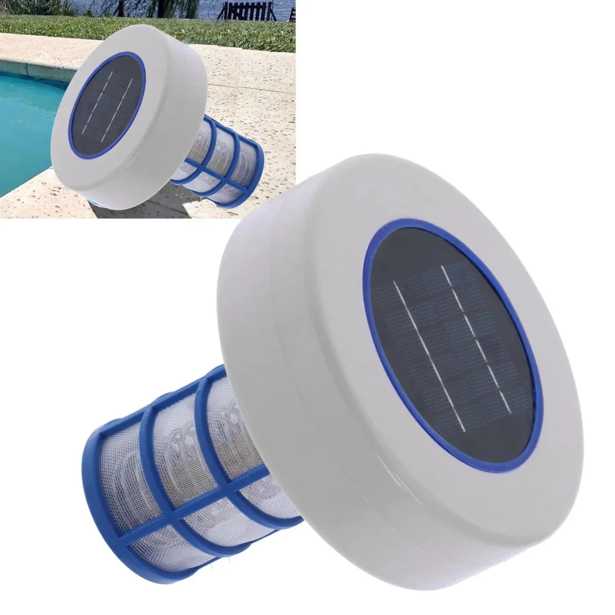 Drijvende Solar Zwembadreiniger met Ionizer op Zonne-energie