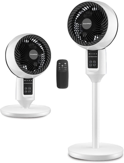 Stille staande ventilator met 3D-oscillatie en afstandsbediening