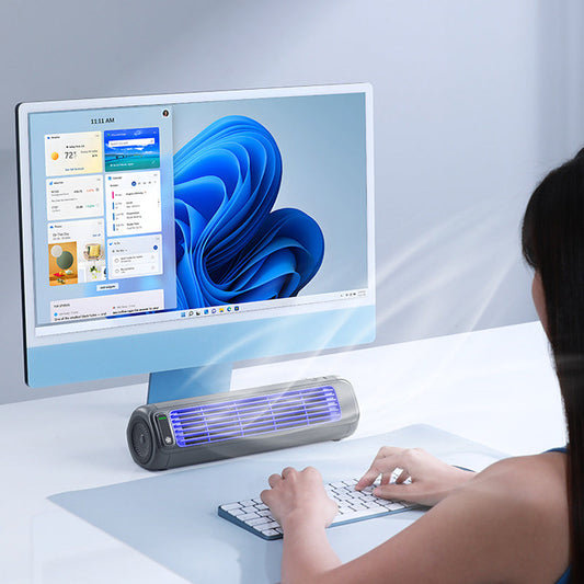 Oplaadbare mobiele aircooler met USB-aansluiting