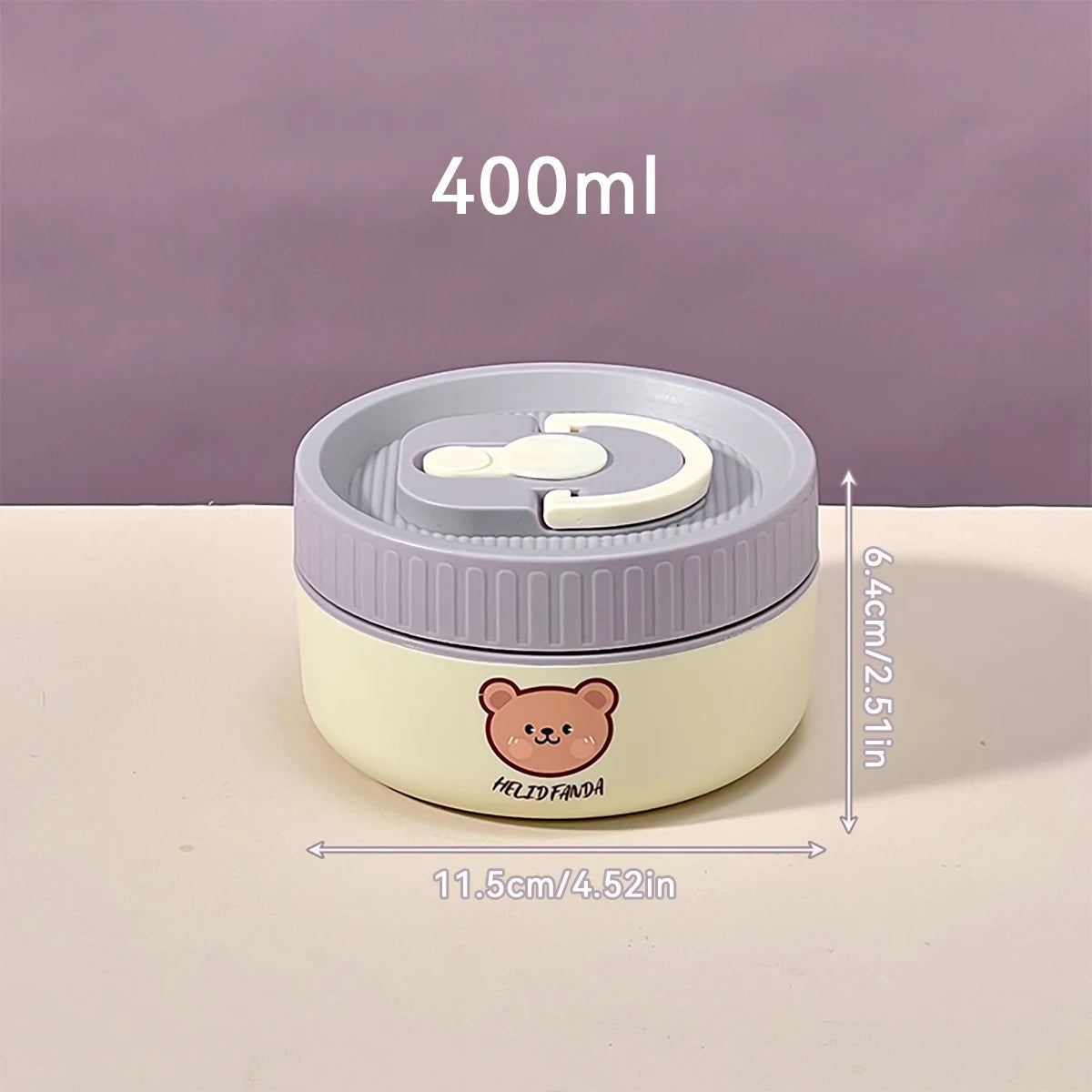 Rvs thermos lunchbox met lekvrije deksel