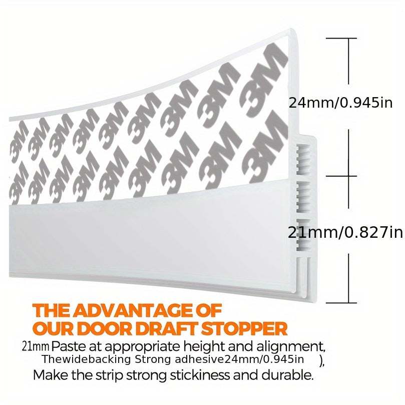 Zelfklevende tochtstrip van 99 cm met flexibele siliconen