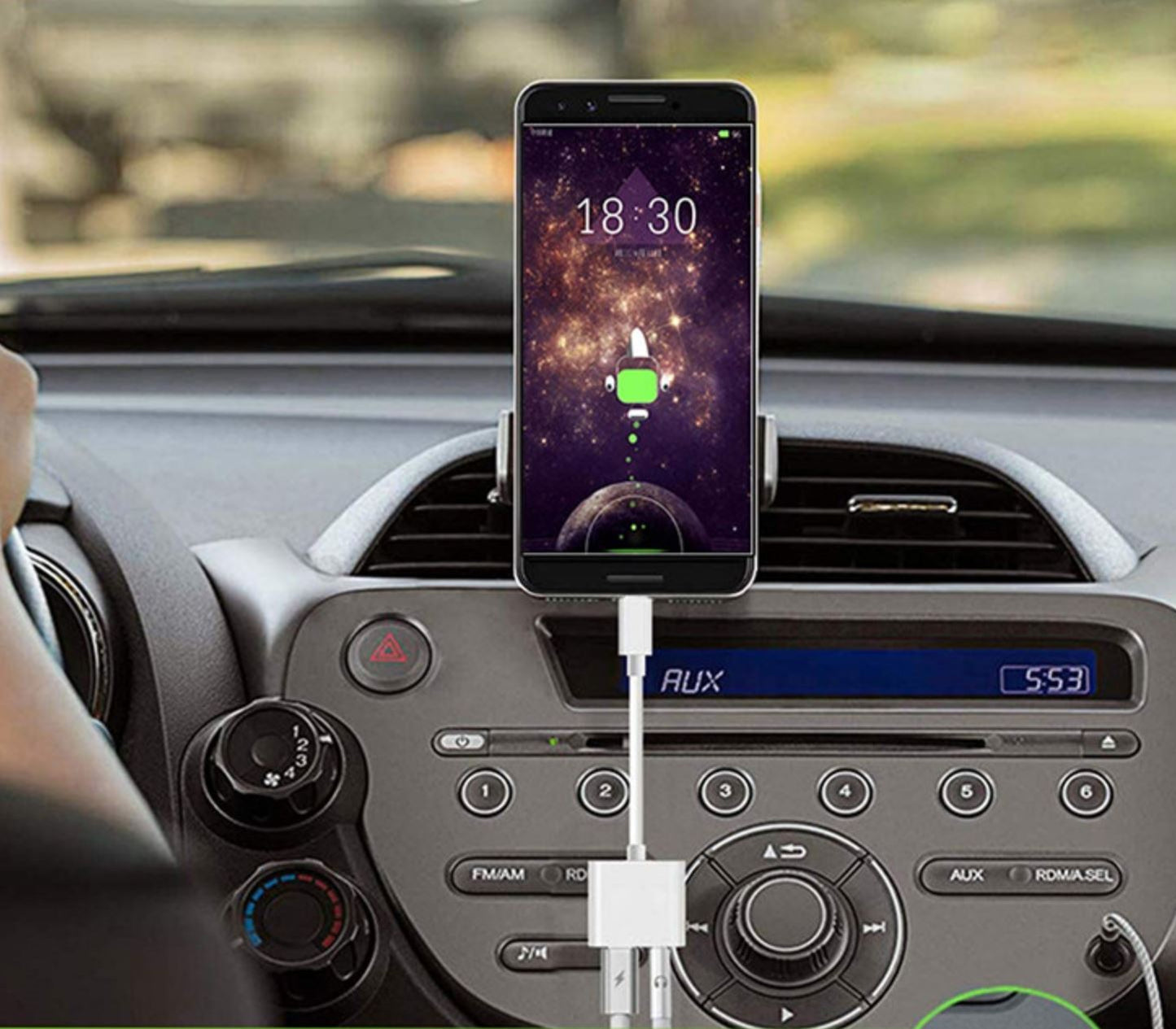 USB-C - 2 In 1 Splitter kabel voor Opladen & Muziek luisteren tegelijk