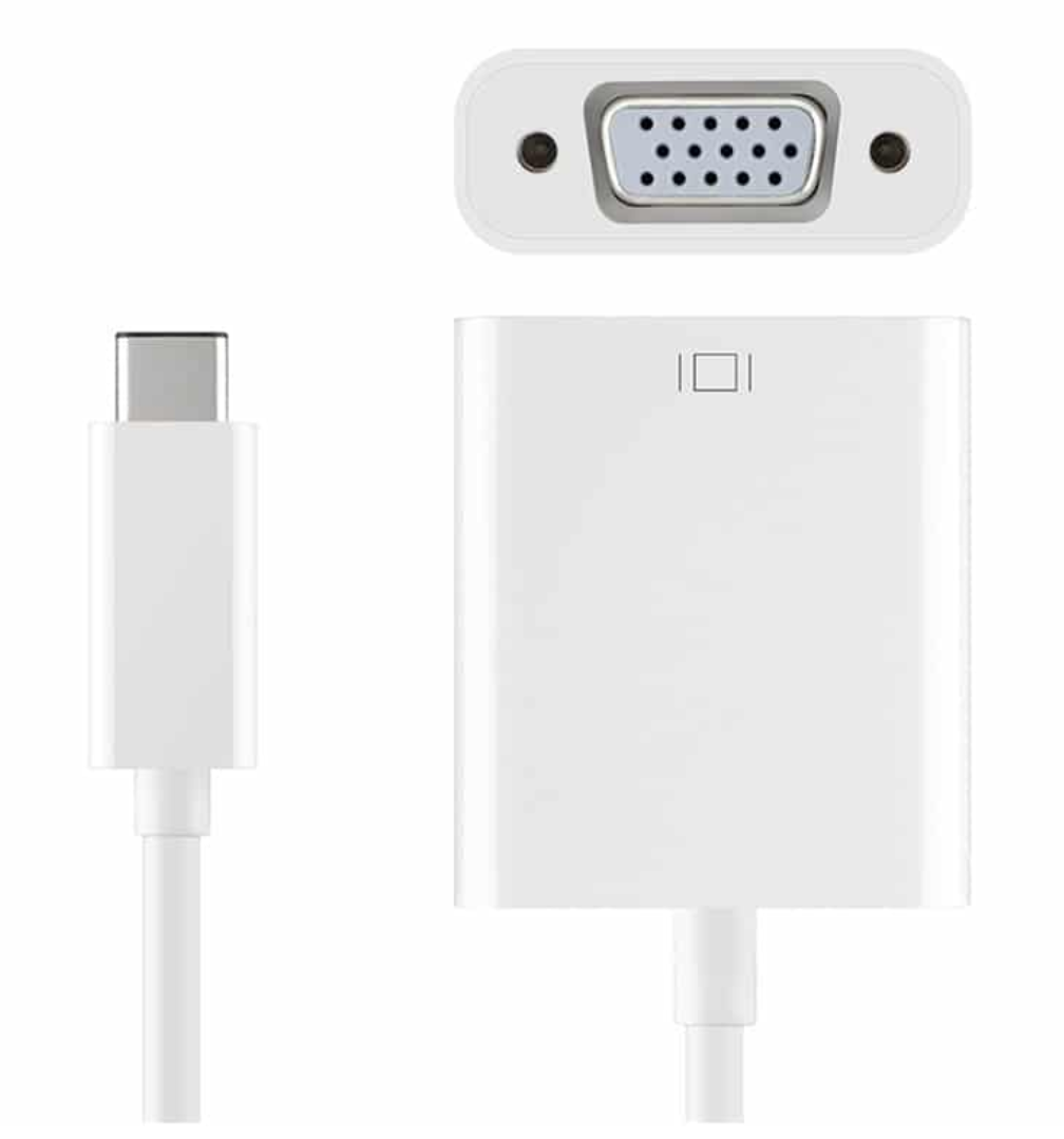 USB-C naar VGA adapterkabel 1080p Full HD