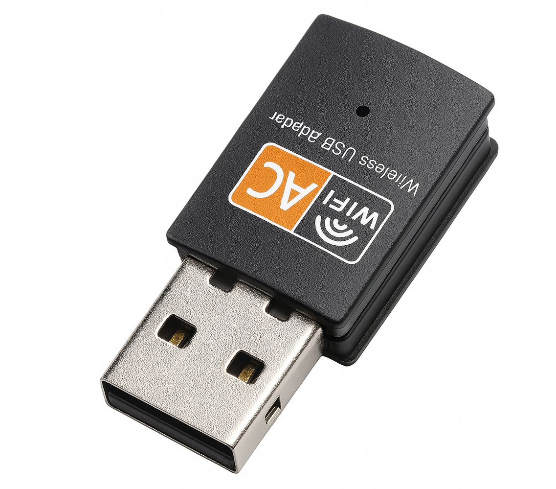 USB WiFi Adapter 600Mbps - Dual Band 2.4GHz-5GHz - Draadloze Netwerkadapter voor PC & Laptop