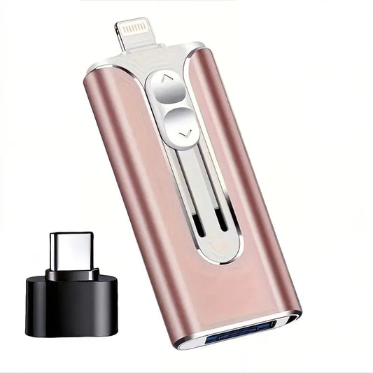 USB-stick voor iPhone en Android met metalen behuizing