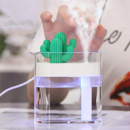 Ultrasone cactus aroma diffuser met ledverlichting van 160 ml