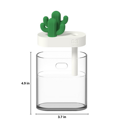 Ultrasone cactus aroma diffuser met ledverlichting van 160 ml