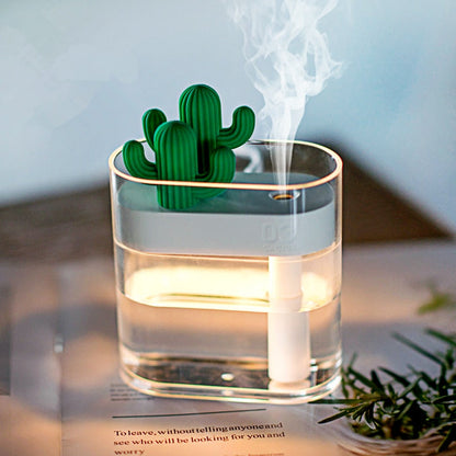 Ultrasone cactus aroma diffuser met ledverlichting van 160 ml