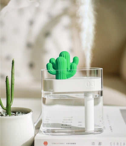 Ultrasone cactus aroma diffuser met ledverlichting van 160 ml