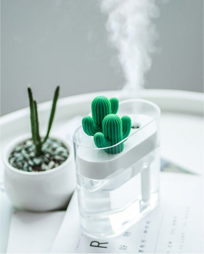 Ultrasone cactus aroma diffuser met ledverlichting van 160 ml